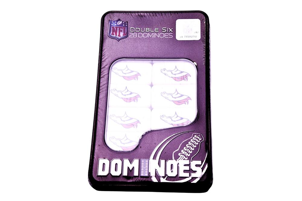 NFL Denver Broncos Double Six 28 Dominoes Collector Edition Tin Sealed New